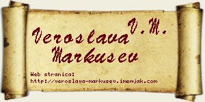 Veroslava Markušev vizit kartica